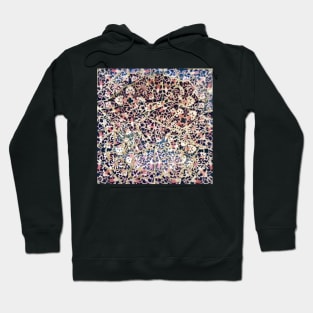 Mosaic Dark Blue and Pink Hoodie